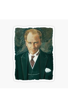 Atatürk Portre Sticker 14 Cm 2 Adet Atatürk Portre Sticker 14 Cm 2 Adet