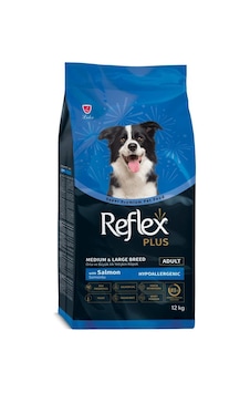 Reflex Plus Somonlu Orta ve Büyük Irk Yetişkin Köpek Maması 12 KG