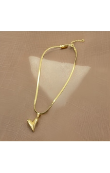 Kalbinizi Taşıyan Şık Kalp Model Gold Renk 316l Antialerjik Şık Çelik Kadın Kolye Gold Kalbinizi Taşıyan Şık Kalp Model Gold Renk 316l Antialerjik Şık Çelik Kadın Kolye Gold