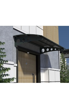 Metal Taşıyıcılı Kapı Üstü Pratik Sundurma Antrasit - Siyah Levha 160 X 80 Md1 Metal Taşıyıcılı Kapı Üstü Pratik Sundurma Antrasit - Siyah Levha 160 X 80 Md1