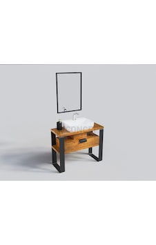 Ntconcept Masif Ağaç Loft Lavabo Dolabı Ntconcept Masif Ağaç Loft Lavabo Dolabı