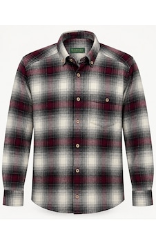 Classics Men Regular Fit Erkek Kışlık Hakiki Oduncu Gömleği Bordo