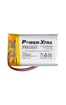 Power-xtra Px612537 - 3.7v 500 Mah Li-polymer Pil - Devreli Power-xtra Px612537 - 3.7v 500 Mah Li-polymer Pil - Devreli
