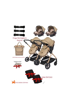 Öykü Bebek Dunyasi Ayrılıp Birleşebilen Travel Sistem Ikiz Bebek Arabası 2adet Yağmurluk Ve Ayak Örtüsü Hediyeli Çanta Öykü Bebek Dunyasi Ayrılıp Birleşebilen Travel Sistem Ikiz Bebek Arabası 2adet Yağmurluk Ve Ayak Örtüsü Hediyeli Çanta