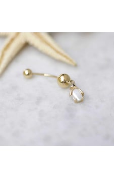 Penguen Göbek Piercing Sarı Penguen Göbek Piercing Sarı