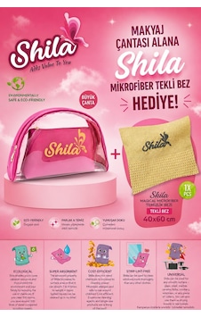 Shila Makyaj Çantası + Tekli Mikrofiber Bez