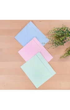 Standart Zarf Seti, 13x18 Cm 6 Adet Açık Mavi-açık Pembe-su Yeşili Standart Zarf Seti, 13x18 Cm 6 Adet Açık Mavi-açık Pembe-su Yeşili