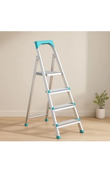 3+1 Basamaklı Metal Merdiven 82 Cm 120 Kg .