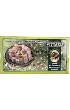 Vittakis Damla Sakızlı Antep Fıstıklı Çifte Kavrulmuş Lokum 400 G Vittakis Damla Sakızlı Antep Fıstıklı Çifte Kavrulmuş Lokum 400 G
