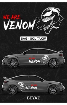 We Are Venom Sticker - Yan Gövde Kaplama Seti Beyaz - 864812527 We Are Venom Sticker - Yan Gövde Kaplama Seti Beyaz - 864812527