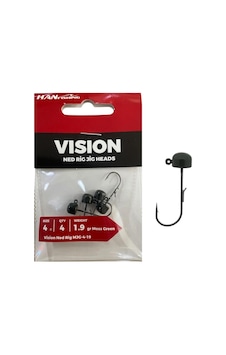 Hanfish Vision Ned Rig Jig Head Mjg 1.9gr No:4 Moss Green 4 Adet Hanfish Vision Ned Rig Jig Head Mjg 1.9gr No:4 Moss Green 4 Adet