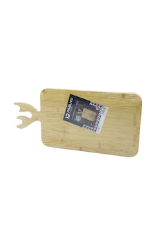 Dikdörtgen Ahşap Bambu Kesim Panosu - Kesme Tahtası Geyik Boynuz Figür Saplı 22x36cm Çok Renkli Dikdörtgen Ahşap Bambu Kesim Panosu - Kesme Tahtası Geyik Boynuz Figür Saplı 22x36cm Çok Renkli
