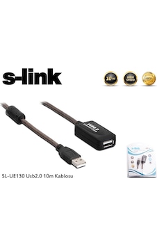 S-Link Sl-Ue130 10 M Usb 2.0 To Usb 2.0 Erkek-Dişi Extender Usb 2.0 Uzatma Kablosu S-Link Sl-Ue130 10 M Usb 2.0 To Usb 2.0 Erkek-Dişi Extender Usb 2.0 Uzatma Kablosu