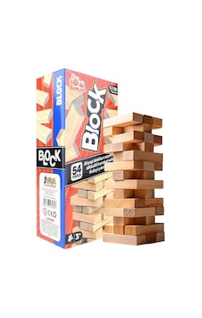 Ant710 54pcs Ahsap Jenga