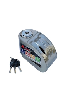 Armor 606Mva 6 Mm Renkli Alarmlı Disk Kilidi Krom