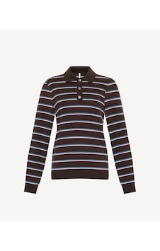 Yargıcı Regular Polo Yaka Uzun Kol Kazak 26kktr2136x 003 Kahverengi