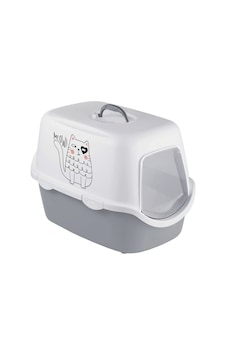 Stefanplast Cathy Grıffe Gri/beyaz Kedi Tuvaleti 56x40x40cm P276 Stefanplast Cathy Grıffe Gri/beyaz Kedi Tuvaleti 56x40x40cm P276