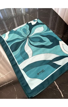 Siyane Scarf Naturel Desen Şal 10 Çok Renkli
