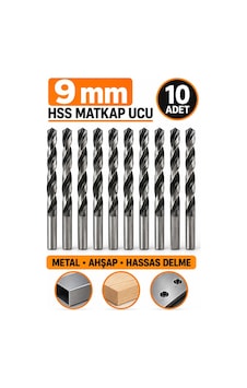 9mm Hss Matkap Ucu 10 Adet 9mm Hss Matkap Ucu 10 Adet