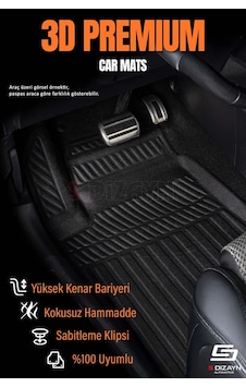 S-dizayn Peugeot 208 Hybrid 1.2 3d Pro Havuzlu Paspas 2025 Üzeri A+ Kalite