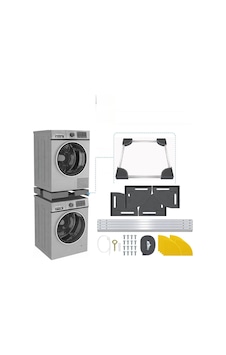 Srfn Ticaret Electrolux Uyumlu Çamaşır Ve Kurutma Makinesi Birleştirme Aparatı İstif Kiti - İnox/gri Model Uyumlu Srfn Ticaret Electrolux Uyumlu Çamaşır Ve Kurutma Makinesi Birleştirme Aparatı İstif Kiti - İnox/gri Model Uyumlu