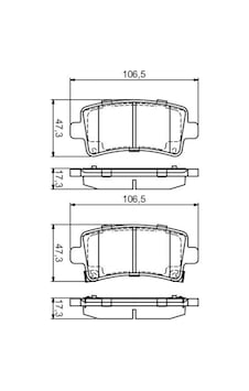 Opel İnsignia Arka Fren Balatasi 2009-2018 95515497 0986tb3106 1.6, 1.4, 2.0 Cdtı, 1.6 Sidi, 1.6 Cdtı Opel İnsignia Arka Fren Balatasi 2009-2018 95515497 0986tb3106 1.6, 1.4, 2.0 Cdtı, 1.6 Sidi, 1.6 Cdtı