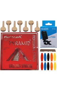 Masterwork 0.20 Uzun Sap Piramit Bağlama Teli 5'Li Ekonomik Set Masterwork 0.20 Uzun Sap Piramit Bağlama Teli 5'Li Ekonomik Set