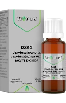 Venatura Vitamin D31000 Iu ve Vitamin K2 11,25 Ug Mk-7 Venatura Vitamin D31000 Iu ve Vitamin K2 11,25 Ug Mk-7