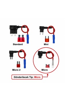 Mikro Japon Tip Alçak Profil Sigorta Çoklayıcı Fuse Tap Sigorta Çogaltıcı Sigortadan Elektrik Alma 1 Adet Diğer