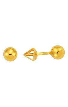 22 Ayar Altın Top Küpe Kalemli 1.05 Gram 22 Ayar Altın Top Küpe Kalemli 1.05 Gram