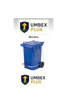Umbex Plastik Pedallı Çöp Konteyneri 60 Litre Plastik Konteyner - A Isıya Karşı Dayanıklı Malzeme Mavi Umbex Plastik Pedallı Çöp Konteyneri 60 Litre Plastik Konteyner - A Isıya Karşı Dayanıklı Malzeme Mavi