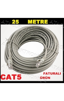 25 Metre 25M Hazir Tak Çaliştir Internet Kablo Cat5 Cat 5 25 Metre 25M Hazir Tak Çaliştir Internet Kablo Cat5 Cat 5