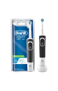 D100 Vitality Cross Action Şarjlı Diş Fırçası, Siyah