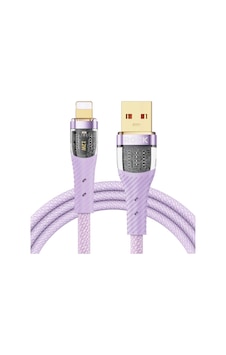 Z21 12w Lightning 2.4a 1.2m Altın Uçlu Örgü Şarj Ve Data Kablosu Mor Z21 12w Lightning 2.4a 1.2m Altın Uçlu Örgü Şarj Ve Data Kablosu Mor