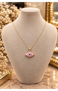Pembe Göz Altın Kolye Pembe Göz Altın Kolye