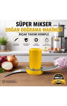 Süper Mikser Soğan Doğrama Makinası Bıçağı 5 Lt Tencere İçin Başka Marka Ve Modeller Bulunur Sarı