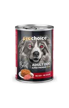Pro Choice Sigir Etli Sekersiz Ezme Yetiskin Köpek Konservesi 400gr Pro Choice Sigir Etli Sekersiz Ezme Yetiskin Köpek Konservesi 400gr