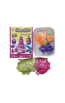 Magıc Sand Pasta Ve Tatlı Kalıplı Kinetik Kum Oyun Seti/ 500 Gr Kum Seti Çok Renkli Magıc Sand Pasta Ve Tatlı Kalıplı Kinetik Kum Oyun Seti/ 500 Gr Kum Seti Çok Renkli
