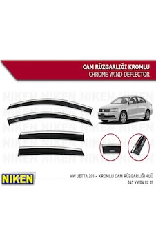Cam Rüzgarlığı Niken Kromlu Volkswagen Jetta 2011 Sonrası 4lü Cam Rüzgarlığı Niken Kromlu Volkswagen Jetta 2011 Sonrası 4lü