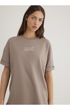 Mavi - Mavi Logo Baskılı Bej Tişört 1611592-70364 Bej Mavi - Mavi Logo Baskılı Bej Tişört 1611592-70364 Bej