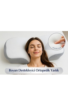 Simple. The Pillow Ortopedik Visco Yastık Yeni Nesil Servikal Boyun Yastığı Boyun Ağrıları İçjn Özel Tasarım Yastık Beyaz