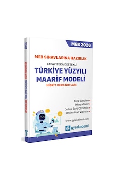 Gys Akademi 2026 Meb Sınavlarına Hazırlık Yapay Zeka Destekli Türkiye Yüzyılı Maarif Modeli Hibrit Ders Notları Gys Akademi Yayınları Gys Akademi 2026 Meb Sınavlarına Hazırlık Yapay Zeka Destekli Türkiye Yüzyılı Maarif Modeli Hibrit Ders Notları Gys Akademi Yayınları