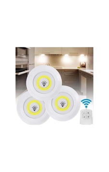 Uzaktan Kumandalı Kablosuz Yapışkanlı Led Spot Lamba 3'lü Set Siyah Uzaktan Kumandalı Kablosuz Yapışkanlı Led Spot Lamba 3'lü Set Siyah