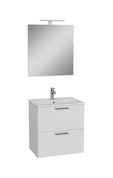 VitrA 75021 Mia 60 CM Banyo Dolabı Seti Dolap + Ayna Beyaz
