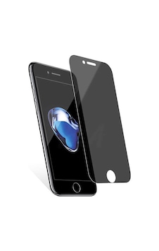 İphone 8 Plus Uyumlu Kor Privacy Hayalet Cam Ekran Koruyucu - Siyah - T9686