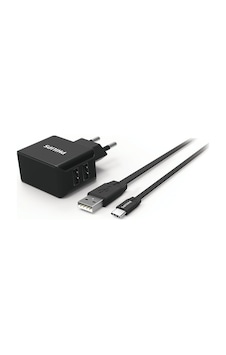 Philips Dlp2502c Duvar Şarj Cihazı & Type-c Kablo, Siyah Philips Dlp2502c Duvar Şarj Cihazı & Type-c Kablo, Siyah