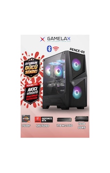Gamelax Pençe-01 R5-7500f RTX5060 8 GB 16 GB 1TB SSD Dos Masaüstü Oyuncu Bilgisayar Gamelax Pençe-01 R5-7500f RTX5060 8 GB 16 GB 1TB SSD Dos Masaüstü Oyuncu Bilgisayar