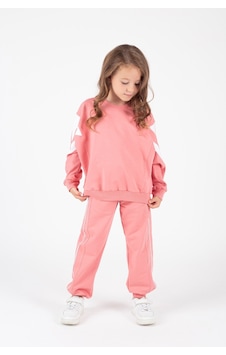 Mnk Baby & Kids Kız Çocuk Yarasa Kol Şerit Detaylı Alt-üst Eşofman Takımı M00755 Pembe Mnk Baby & Kids Kız Çocuk Yarasa Kol Şerit Detaylı Alt-üst Eşofman Takımı M00755 Pembe