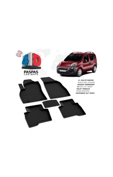 Citroen Nemo 4d Araca Özel Havuzlu Kauçuk Paspas Siyah