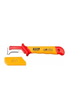 Total Thıdck1851 50x185mm Vde Kanca Kamp Bıçak Kablo Sıyırma Soyma Kamp Bıçağı İzoleli Sarı